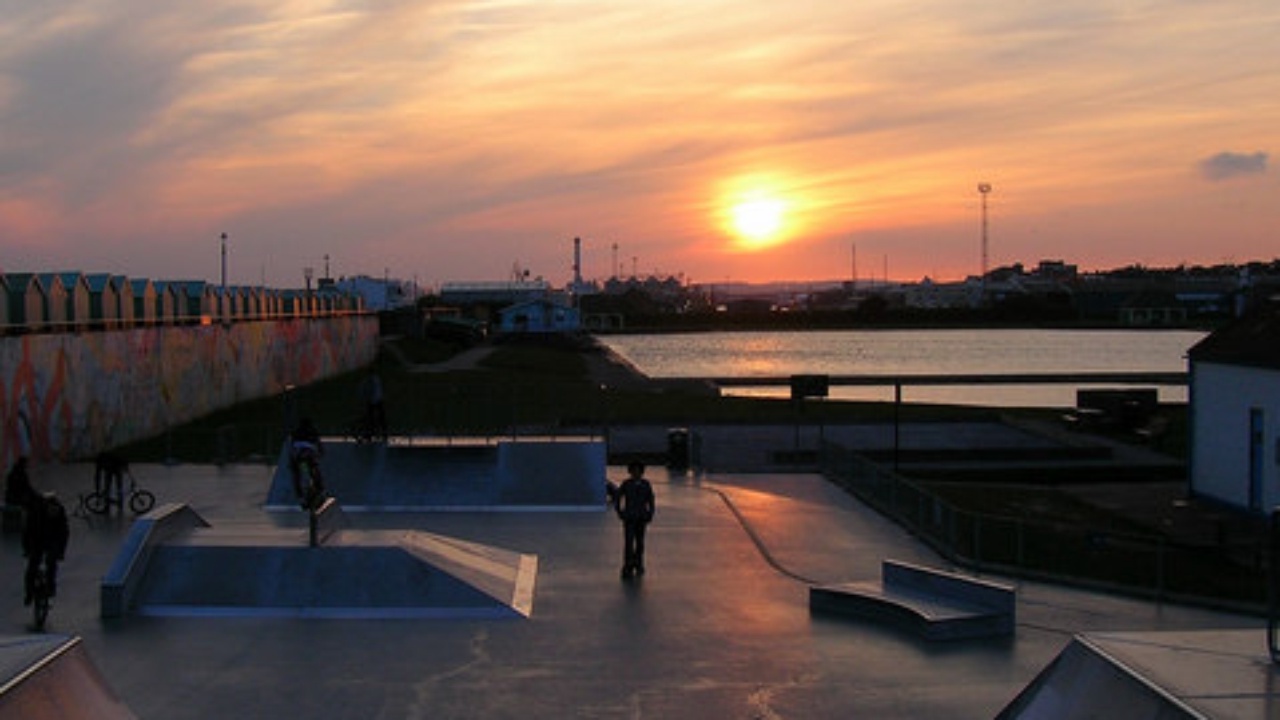 Hove Beach Plaza Skatepark: Skate Park, Hove Lagoon - geograph.org.uk - 768684