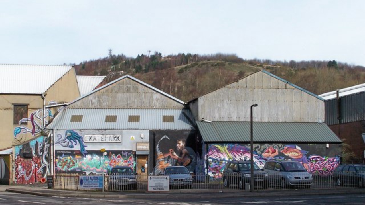 The House: Skate Park Graffiti, Boyland Street, Neepsend, Sheffield