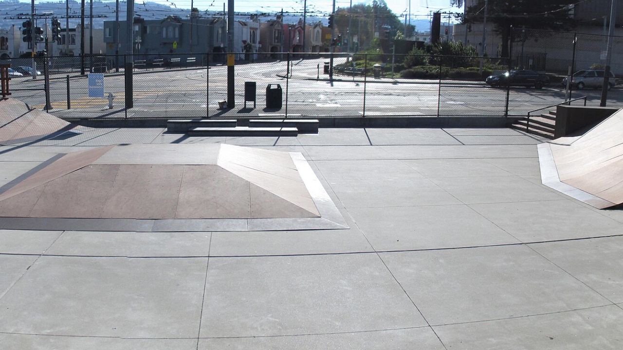 Balboa Skatepark: Balboa Skate Park (1), Balboa Park, San Francisco CA, Jan 2021