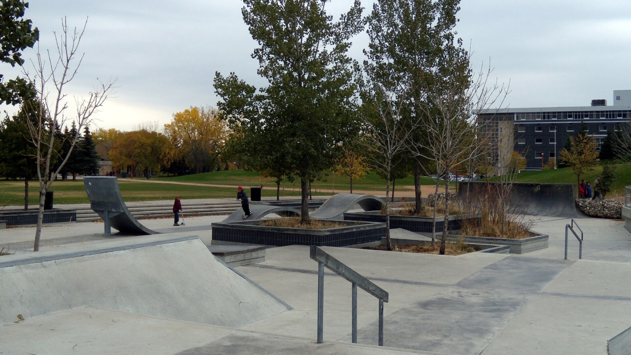 Plaza at The Forks: Plaza Skatepark in The Forks, Winnipeg, fall of 2012