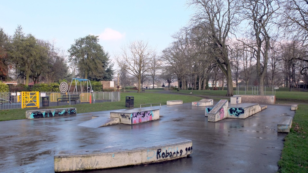 Skatepark: Skate park, Myrtle Park, Bingley - geograph.org.uk - 6357916