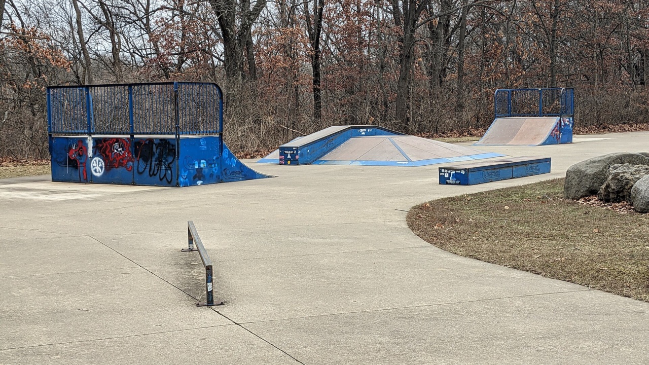 Skatepark: Skate park at Becker Park Peoria IL