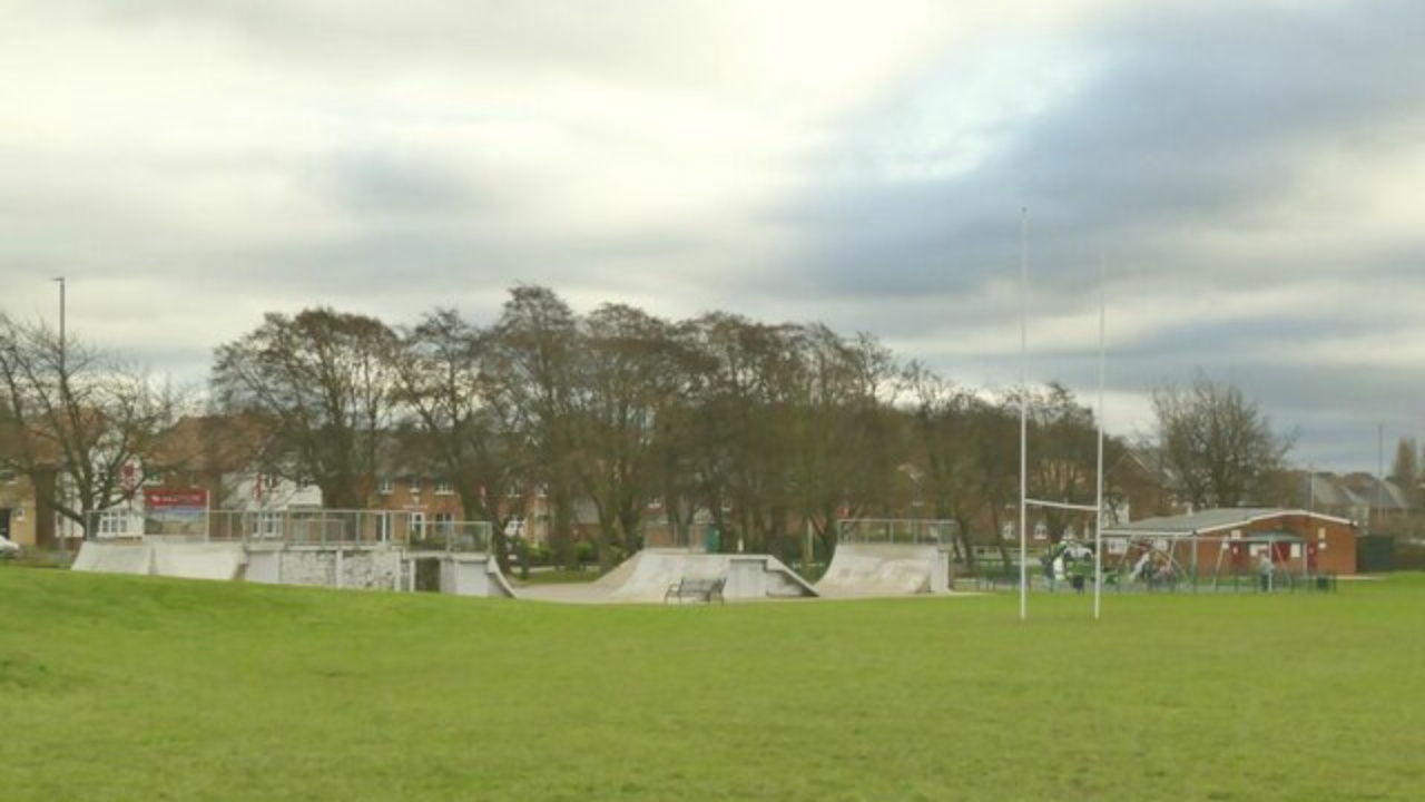 Skatepark: Skatepark and playground, Glebelands recreation ground