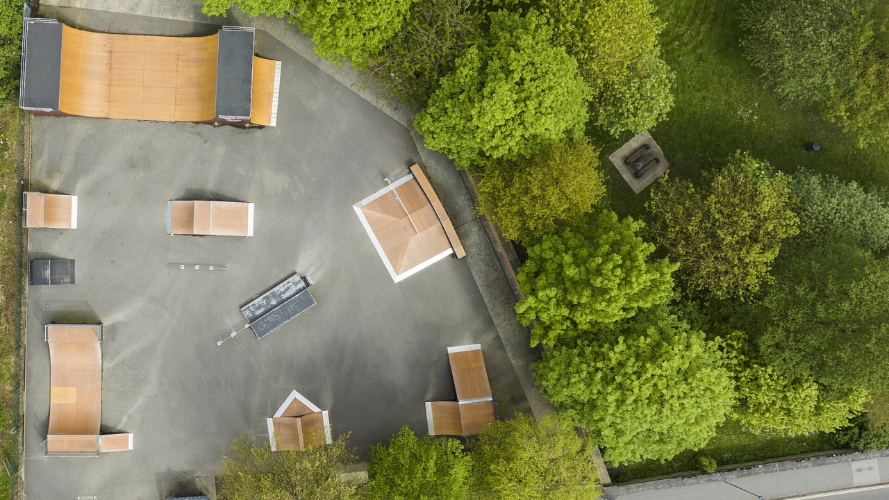 Norton Skate Park: Norton and Malton Skatepark ariel shot in 2024