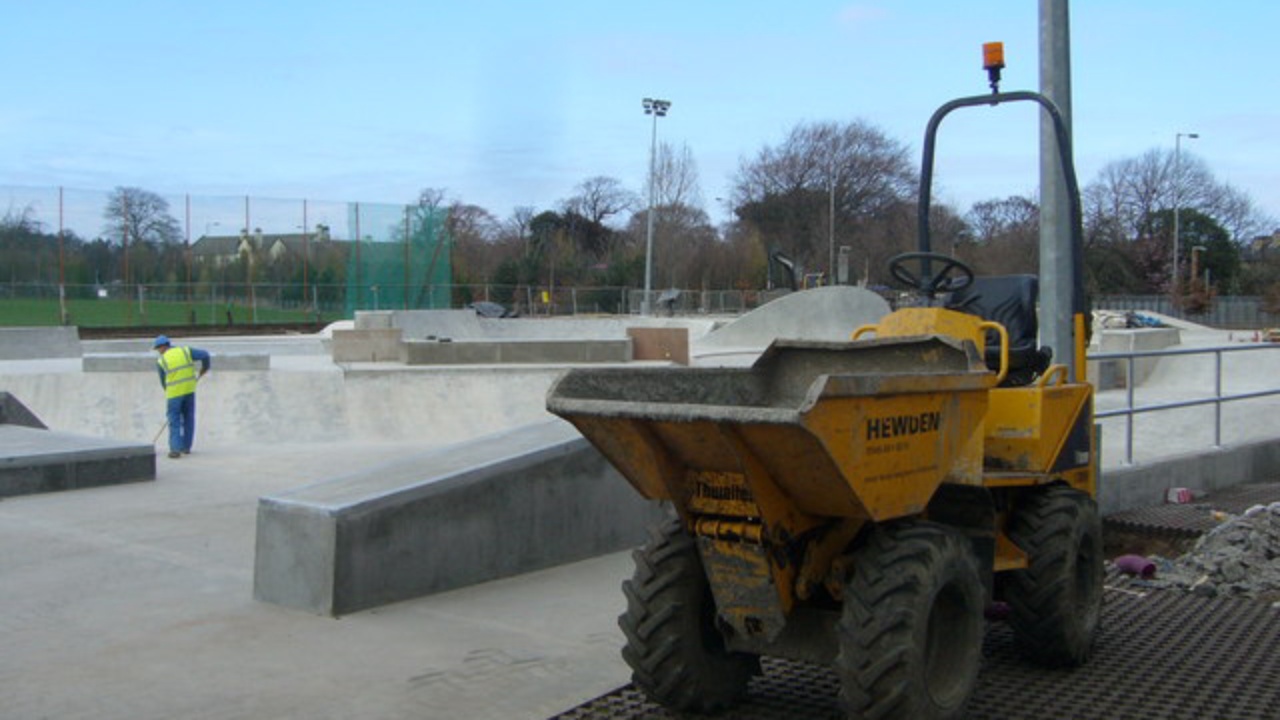 Saughton Skatepark: Saughton Skatepark takes shape