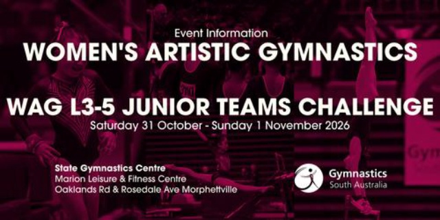 The poster for WAG L3-5 Junior Teams Challenge